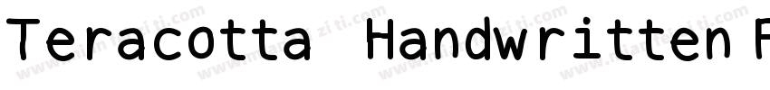 Teracotta   Handwritten Font字体转换